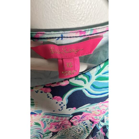 Lilly Pulitzer Britton Romper in Lookin Sharp Preppy Colorful Beachy Size XS - Picture 8 of 12